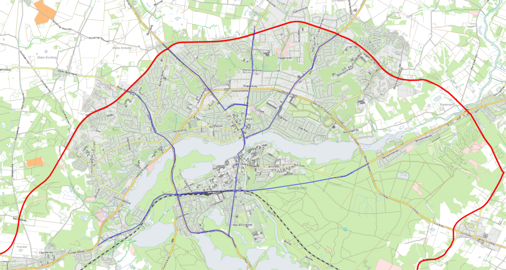 Gode veje gennem Silkeborg fra nord til syd samt en færdiggørelsen af Ring 2